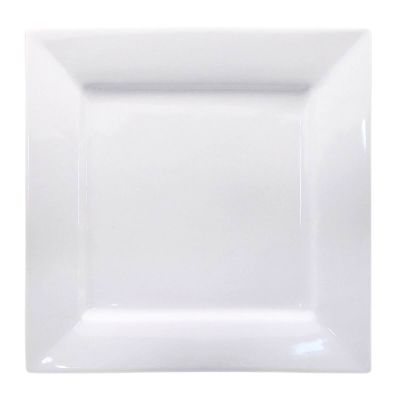Image of Square Aja White Place Plate 12"